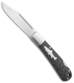 HPA Grandair SWS Salmon Lockback Knife Carbon Fiber (3.4" Satin)