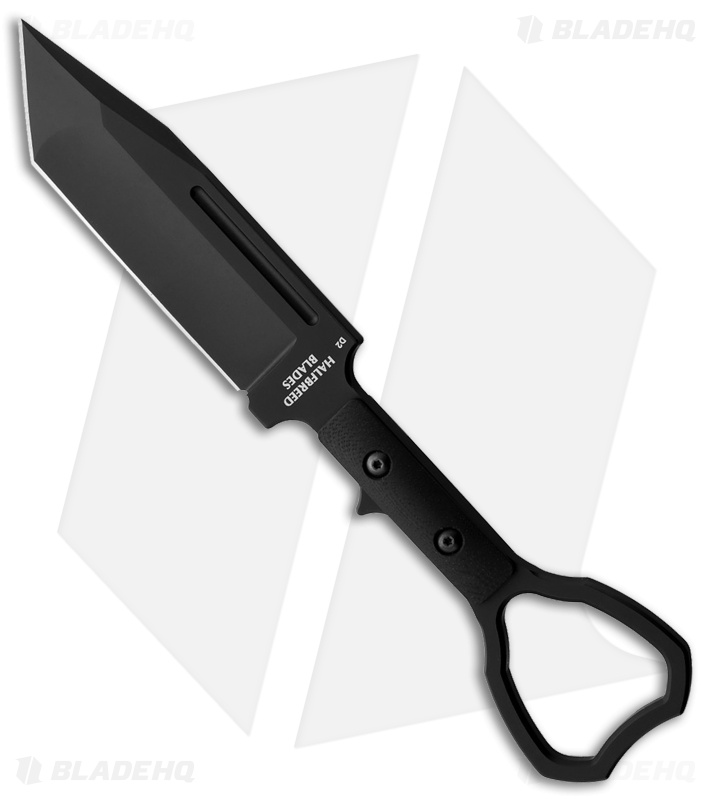 Halfbreed Blades CCK-02 Compact Clearance Knife Tanto Fixed Blade (3.9" Black)