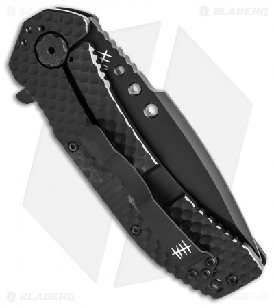 Hardcore Hardware MILSPEC Drop Point Frame Lock Knife (3.75" Black) MILF-02