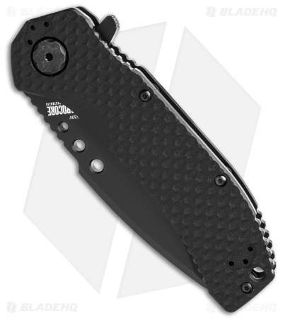 Hardcore Hardware MILSPEC Drop Point Frame Lock Knife (3.75" Black) MILF-02