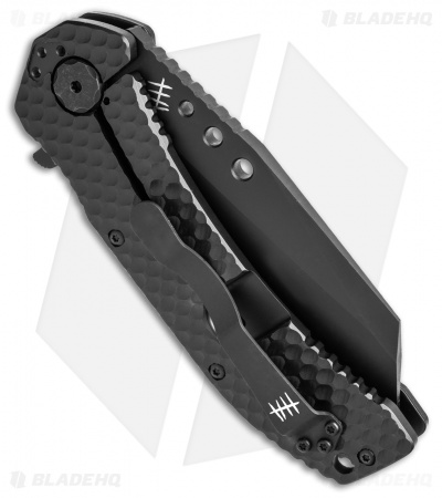 Hardcore Hardware MILSPEC Wharncliffe Frame Lock Knife (3.75" Black) MILF-04