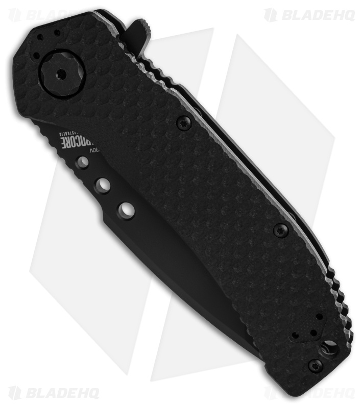 Hardcore Hardware MILSPEC Tanto Frame Lock Knife (3.75" Black) MILF-03
