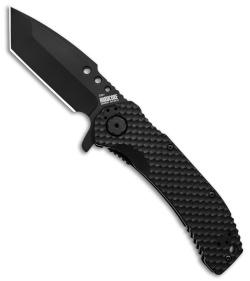 Hardcore Hardware MILSPEC Tanto Frame Lock Knife (3.75" Black) MILF-03