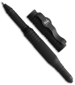 Halfbreed Blades HHA Tactical Pen Steel Striker Black Aluminum (5.88")