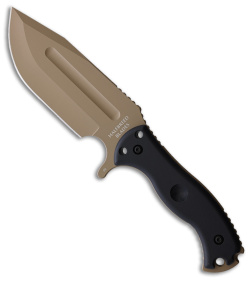 Halfbreed Blades Large Bush Fixed Knife Black G-10 (5.7&quot; Dark Earth) LBK-01DE | 135920