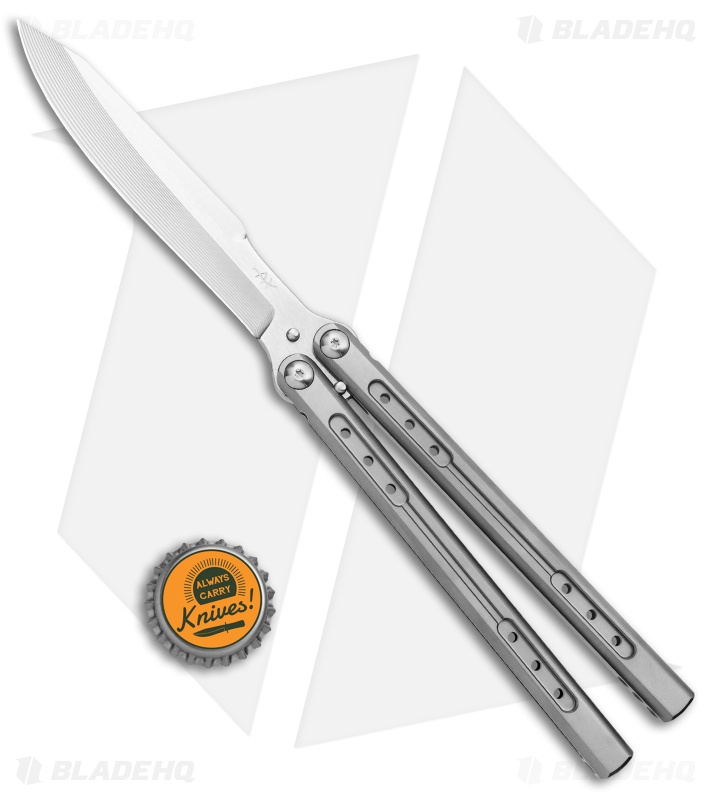 Heibel Knives Sapient Balisong Knife Bead Blast (4.25" Beveled Satin) #64