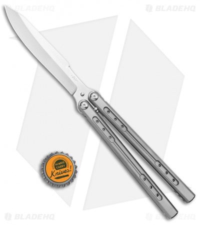 Heibel Knives Sapient Balisong Knife Bead Blast (4.25" Beveled Satin) #64