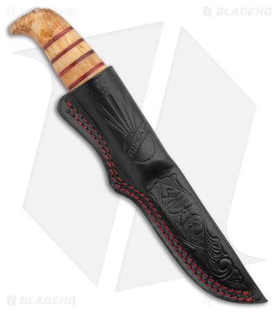 Helle Knives JS Limited Edition Fixed Blade Knife Curly Birch (4.4" Polish)