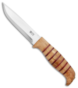 Helle Knives: Dele - Outdoor Chef Knife - Polished 12C27 Stainless - Curly  Birch