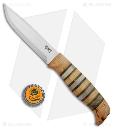 Helle Knives SE Limited Edition Fixed Blade Knife Curly Birch (4.375" Polished)