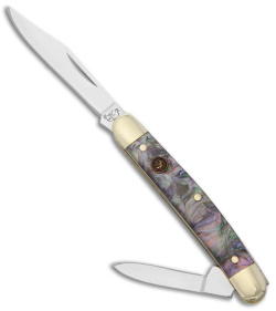 Hen & Rooster Slip Joint Pen Knife 2" Imitation Abalone 302-IAB