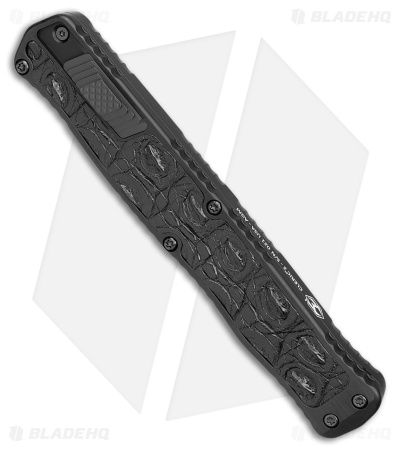 Heretic Cleric II Custom DE Automatic Knife Crocodile Inlay (4.1" Reptilian Dam)