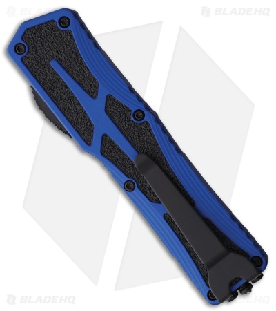 Heretic Knives Colossus Tanto MagnaCut OTF Automatic Knife Blue (3.5" Black)
