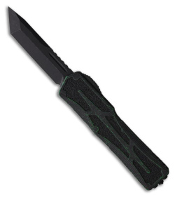 Heretic Knives Colossus Tanto OTF Auto Knife Green Alum (3.5"Black)  MagnaCut