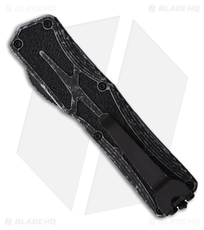 Heretic Knives Colossus Tanto OTF Auto Knife Gray Alum (3.5" Black)  MagnaCut
