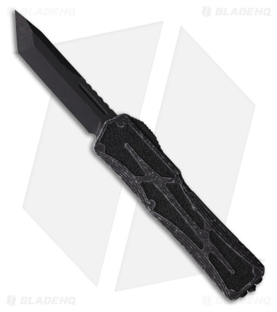 Heretic Knives Colossus Tanto OTF Auto Knife Gray Alum (3.5" Black)  MagnaCut
