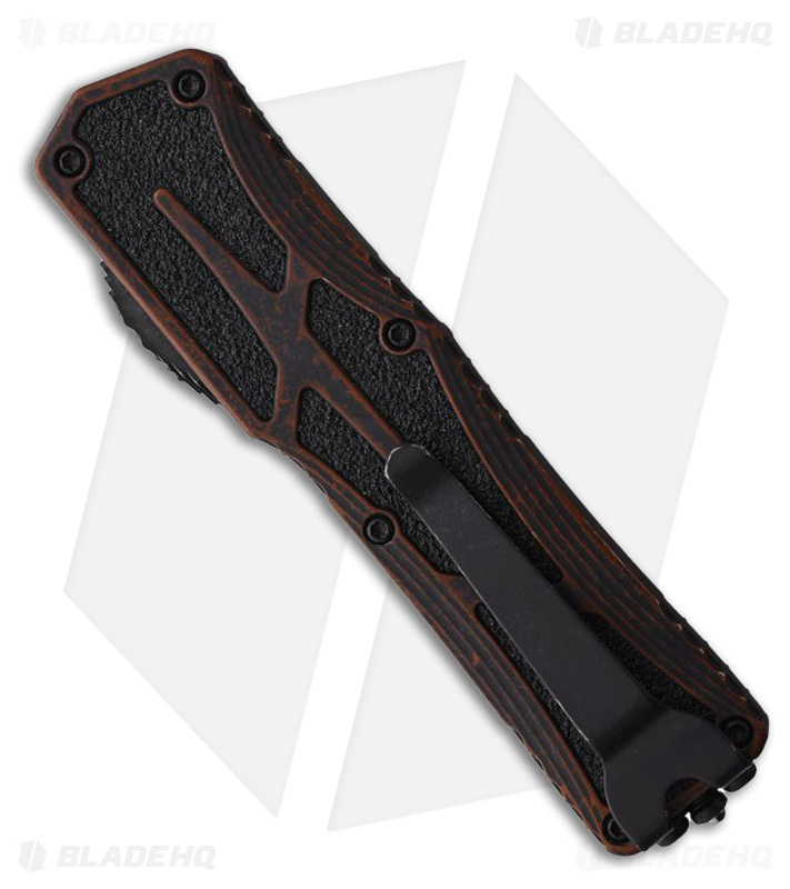Heretic Knives Colossus OTF Auto Knife Black /Brown (3.5" Blackwash) MagnaCut