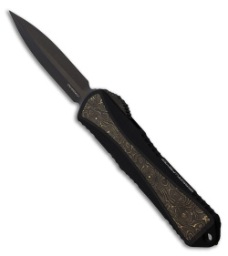 Heretic Knives Auto Manticore E MagnaCut Gold Dunes Fat Carbon/ Blk (3.2" DLC)