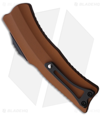 Heretic ROC MagnaCut OTF Automatic Knife Root Beer Brown Aluminum (3.2" Black)