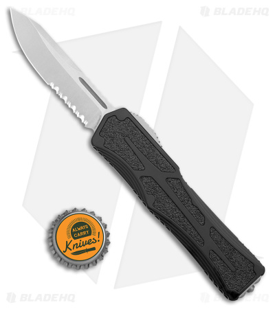 Heretic Knives Colossus OTF Automatic Knife Black (3.5" SW Serr)