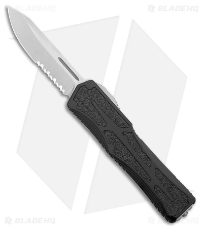 Heretic Knives Colossus OTF Automatic Knife Black (3.5" SW Serr)