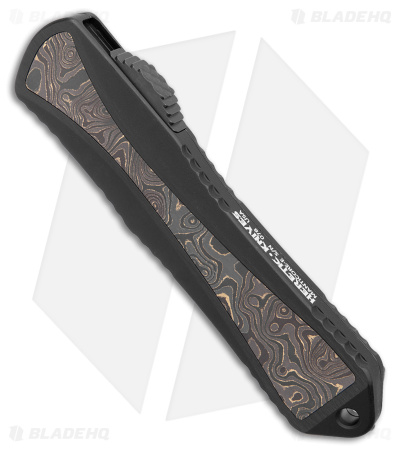 Heretic Knives Manticore-E OTF Knife Black w/Fat CF (3" Black MagnaCut)