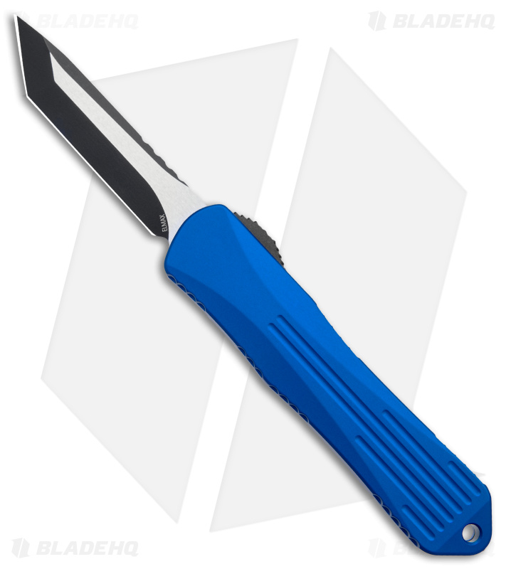 Heretic Knives Manticore-E Tanto OTF Knife Blue (3.1" Two Tone) H027-10A-BLU