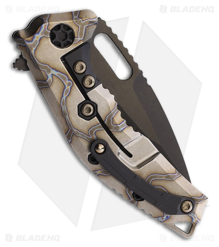 Heretic Knives Medusa V3 Knife Flamed Titanium MagnaCut DLC