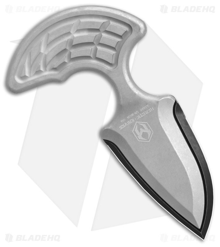 Heretic Knives Sleight Modular Push Dagger Knife Blizzardworn Al (3" Black)