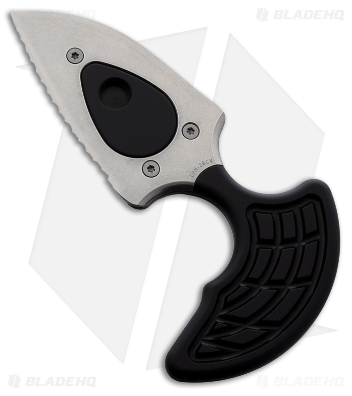 Heretic Knives Sleight Modular Push Dagger Knife Black (3" Satin Serrated)
