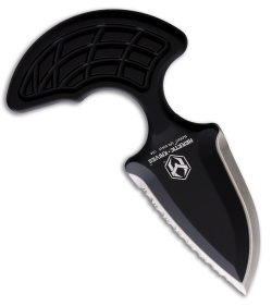 Heretic Knives Sleight Modular Push Dagger Knife Black (3" Satin Serrated)