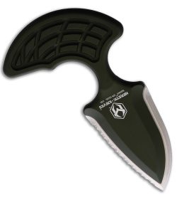 Heretic Knives Sleight Modular Push Dagger Knife OD Green (3" Satin Serrated)