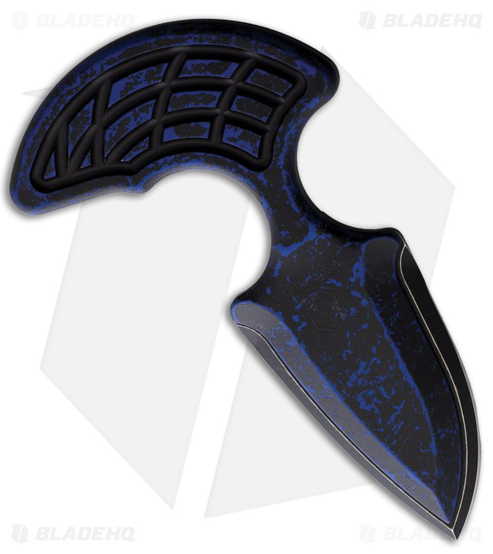 Heretic Knives Sleight Modular Push Dagger Knife Black/Blue (3" Black SW)