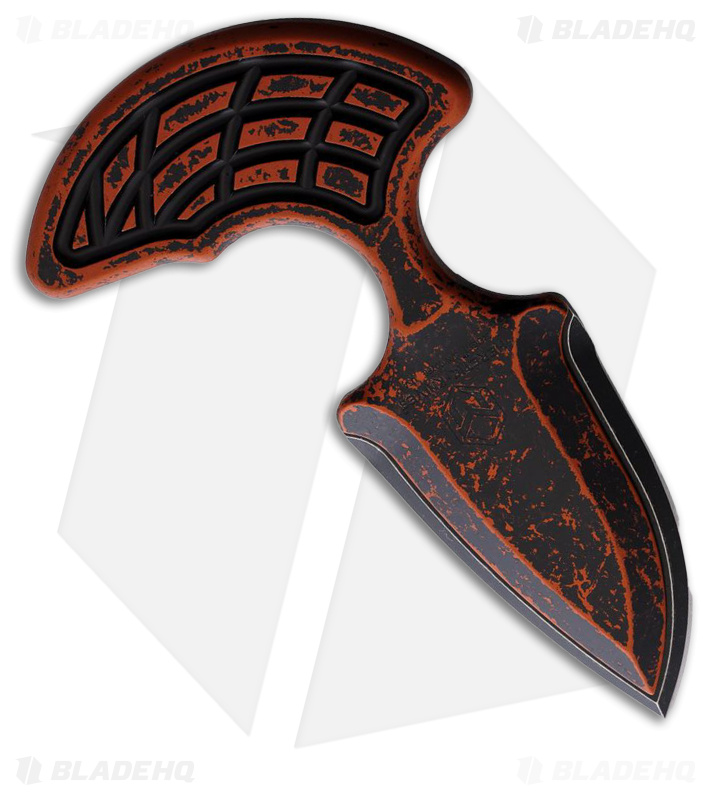 Heretic Knives Sleight Push Dagger Black/Orange - Blade HQ