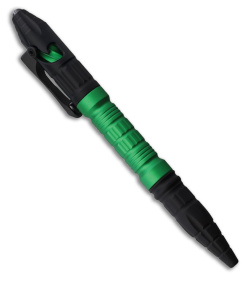 Heretic Knives Thoth Tactical Pen Black Aluminum - Green