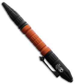 Heretic Knives Thoth Tactical Pen Black Aluminum - Orange