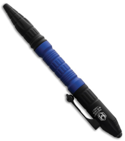 Heretic Knives Thoth Tactical Pen Black Aluminum - Blue