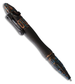 Heretic Knives Thoth Tactical Pen Black Titanium - Blue, Copper