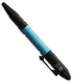 Heretic Knives Thoth Tactical Pen Black Aluminum - Blue