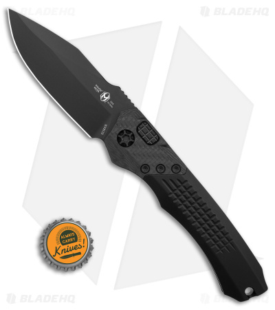 Heretic Knives Wraith Auto Knife Black/Carbon Fiber (3.75" Black)