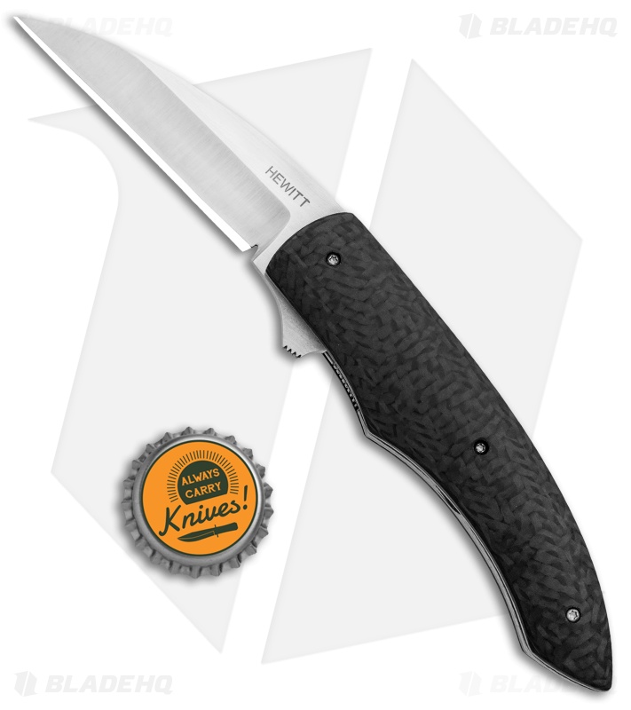 Hewitt Knives Hulk Liner Lock Knife Carbon Fiber (3.25" Satin CPM-3V)