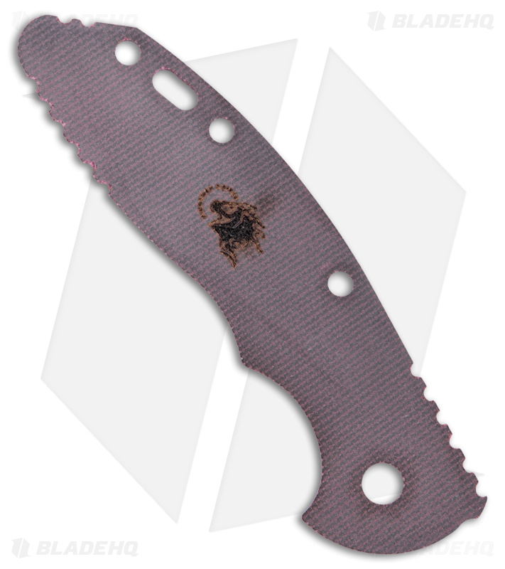 Hinderer Knives 3" XM-18 Burgundy Textured Micarta Replacement Scale