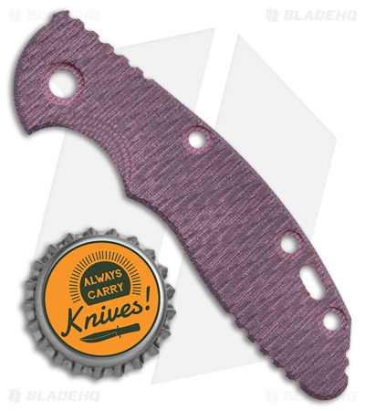 Hinderer Knives 3" XM-18 Burgundy Textured Micarta Replacement Scale