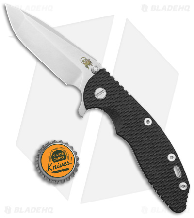 Hinderer Knives XM-18 3.5 Spanto Flipper Knife Black G-10 (3.5" SW S45VN )