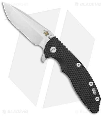 Hinderer Knives XM-18 3.5 Spanto Flipper Knife Black G-10 (3.5" SW S45VN )