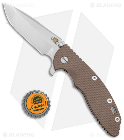 Hinderer Knives XM-18 3.5 Spanto Flipper Knife FDE G-10 (3.5" SW S45VN) 
