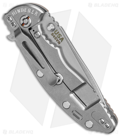 Hinderer Knives XM-18 3.5 Spanto Flipper Knife FDE G-10 (3.5" SW S45VN) 