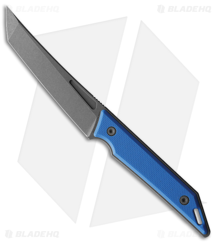 Jake Hoback Knives Goliath Fixed Blade Knife Blue G-10 (3.1" Black)