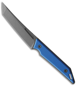 Jake Hoback Knives Goliath Fixed Blade Knife Blue G-10 (3.1" Black)