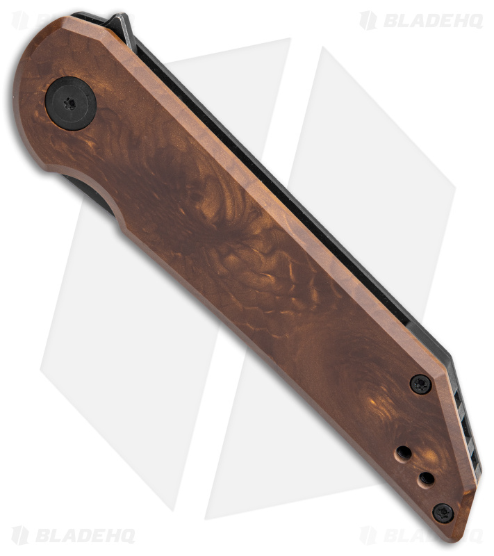Jake Hoback Radford Frame Lock Knife Golden Dragon Juma (3.5" Black Stonewash)